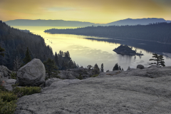 Emerald Bay Under Smokey Skies